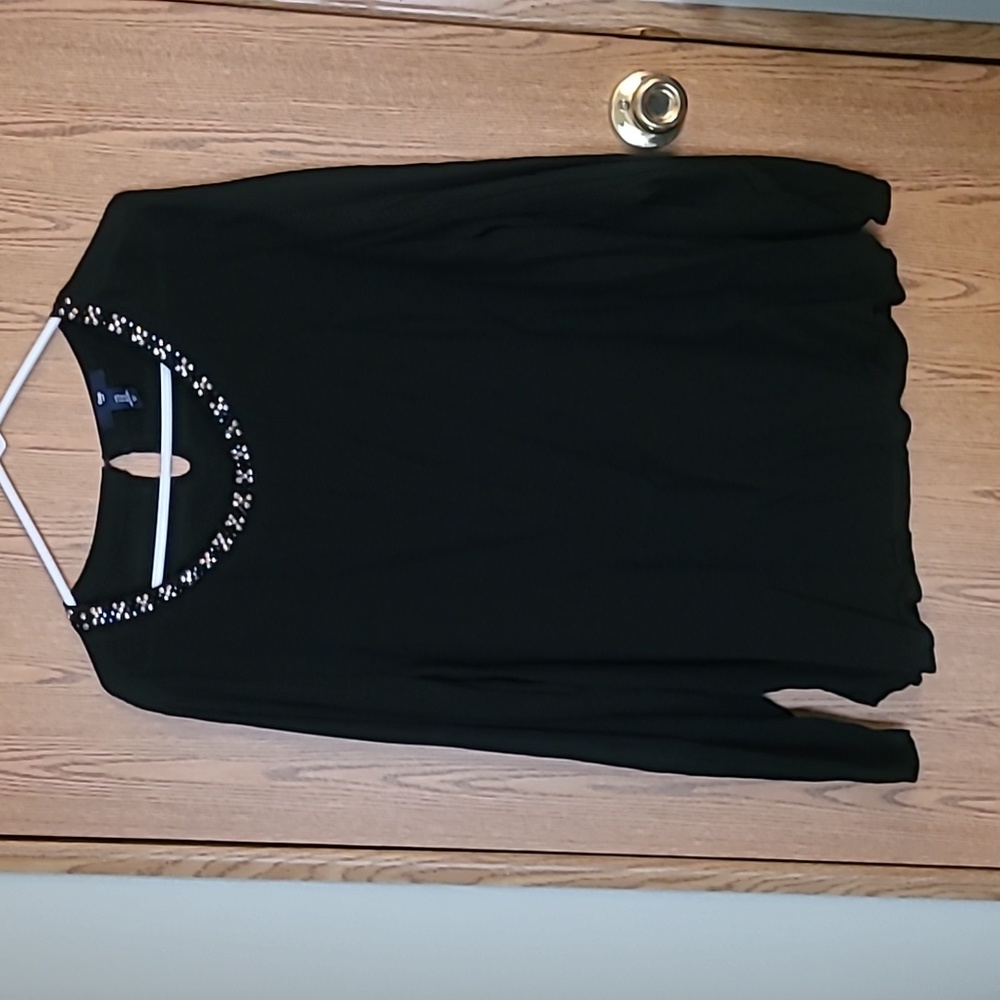 Black beaded blouse